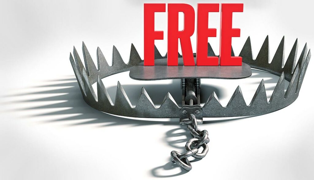 Free offers trap, Technology blogs, dishonest, scams
